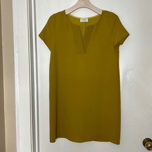 Everly mustard shift dress